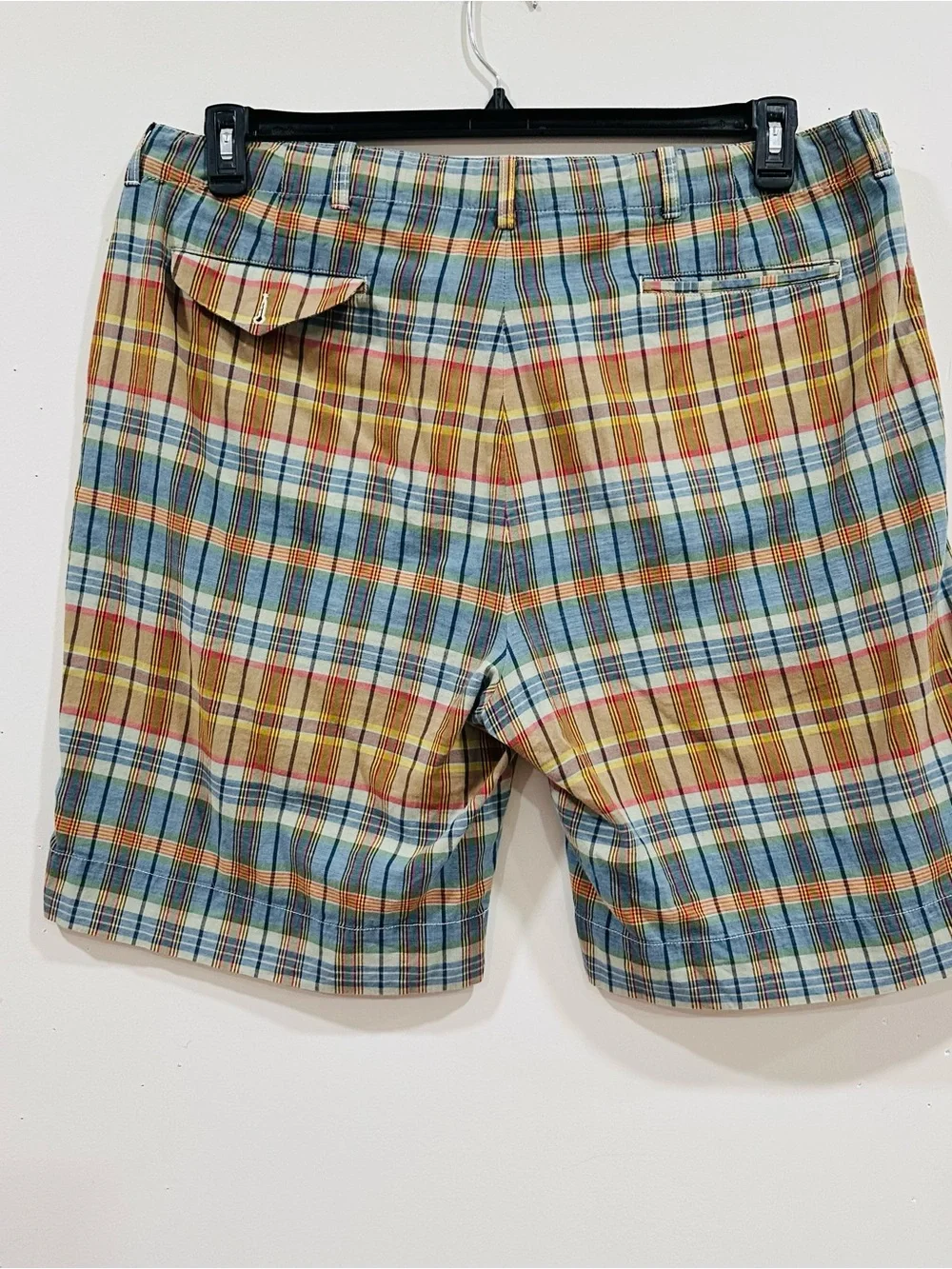 Polo Ralph Lauren Authentic India Madras Plaid Chino Shorts Men's Sz 40